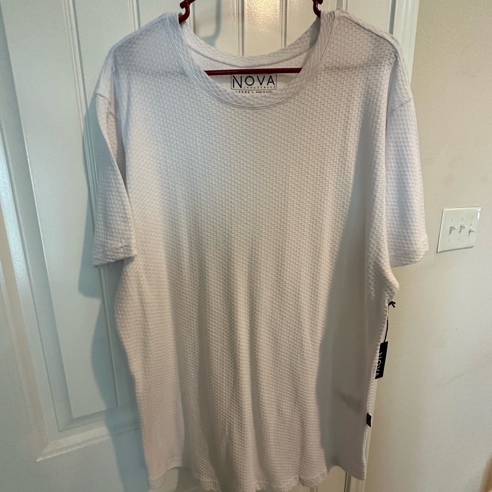 White Short Sleeve Crew Neck Tee